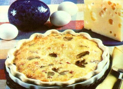 All About Eggs: Ham and Mushroom Quiche Image